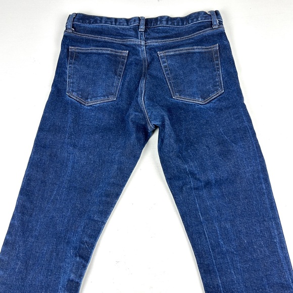 Uniqlo Kaihara Selvedge Jeans Slim Straight Fit Blue Men's Size 32 X 31 - Picture 3 of 10